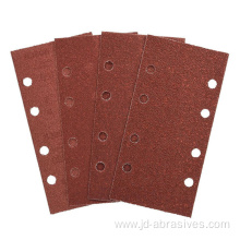 90*185mm 8 hole red triangle sanding disc